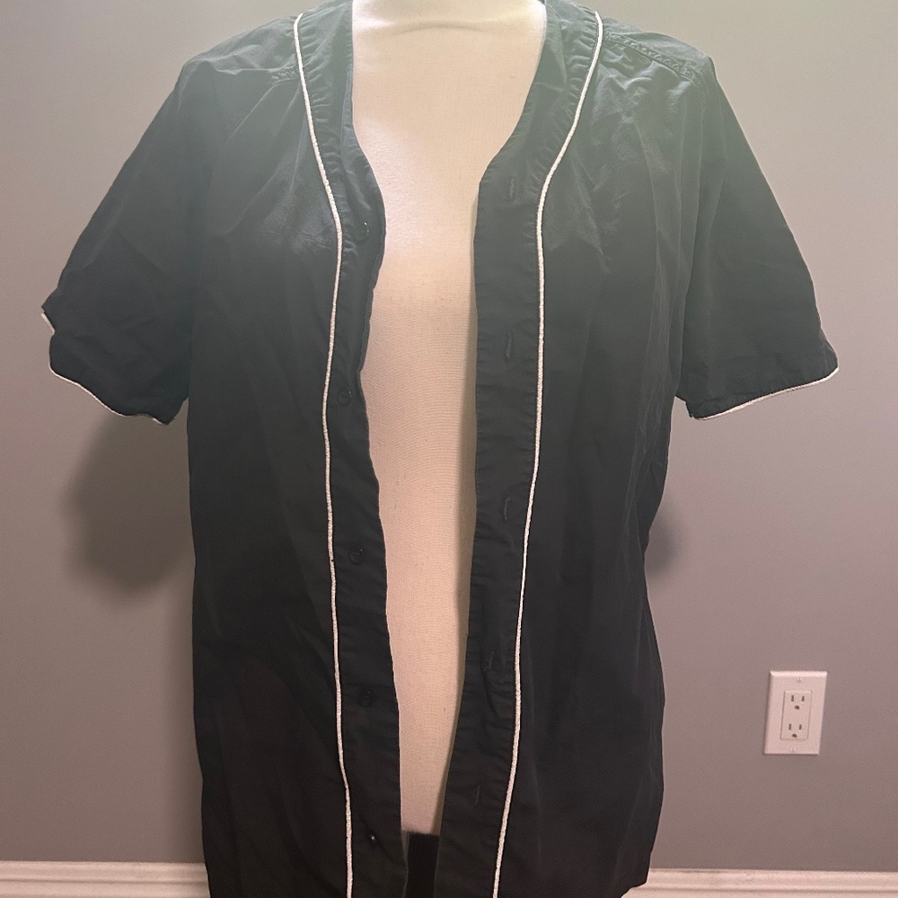 black button up short sleeve